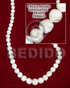 troca  round graduated beads ( female) - Home