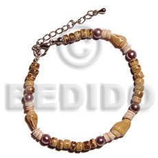 pink luhuanus/yellow nassa  beads - Home