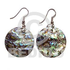 35mm dangling round paua "abalone" - Home