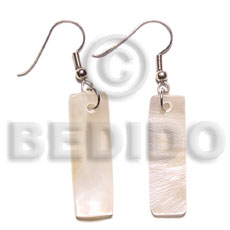 dangling 30x10mm hammershelll bar earrings - Home