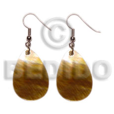 dangling teardrop brownlip  20mmx30mm - Home