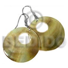 round goldlip donut earrings 40mm - Home