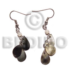 dangling 15mmx8mm triple teardrop blacklip - Home