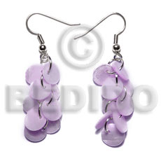 dangling multiple lilac round 8mm kabibe / 9 pcs. - Home