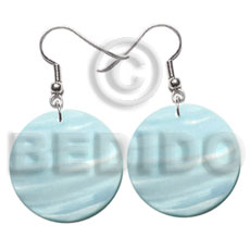 30mm aqua blue round kabibe shell - Home