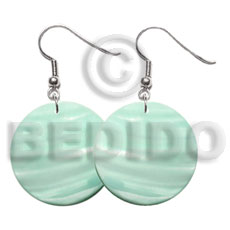 30mm pastel green round kabibe shell - Home