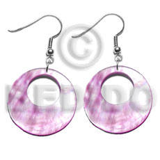 dangling 35mm pastel pink round hammershell - Home