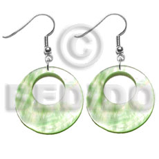 dangling 35mm pastel green  round hammershell - Home