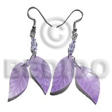 dangling double leaf lilac hammershell 25mm - Home