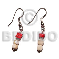 dangling luhuanus mosaic bead/white clam combination - Home