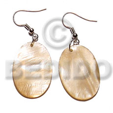 dangling 35mmx25mm oval peach kabibe shell - Home