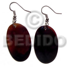 dangling 40mmx30mm black tab oval - Home