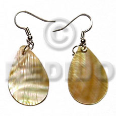 dangling 30mmx25mm brownlip teardrop - Home