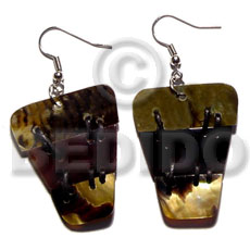 dangling blacklip/blacktab/brownlip tiger  wax cord w=30mmx10mm h=35mm - Home