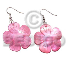 dangling 30mmx30mm pink flower hammershell - Home