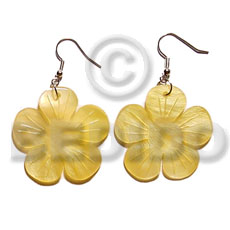 dangling 30mmx30mm yellow flower hammershell - Home