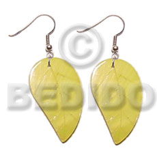 dangling 35mmx30mm yellow hammershell leaves - Home