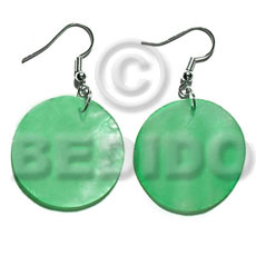 dangling 20mm round mint green hammershell - Home