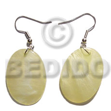 dangling 35mmx30mm oval yellow  hammershell - Home