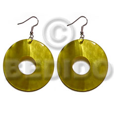 dangling 35mm ring  hammershell / golden yellow - Home