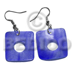dangling 35mm square hammershell / blue - Home