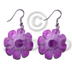 dangling 30mm flower hammershell in graduated lavender  dotted skin nectar - Home