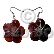 dangling 35mm  flower blacktab shell - Home