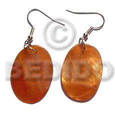 dangling 35mmx30mm oval orange  hammershell - Home