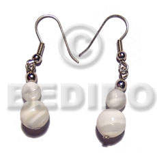 dangling graduated troca beads / female - Home