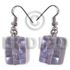 dangling rectangular 35mmx26mm  lilac hammershell blocking - Home