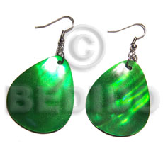 dangling "35mmx30mm" green kabibe shellteardrop - Home