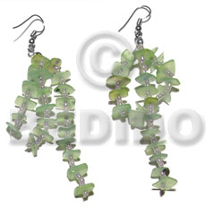 dangling mint green sq. cut hammershells - Home