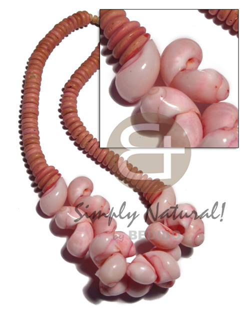 10mm peach coco Pokalet  cebu beauty in pink tone / 18 in. - Home