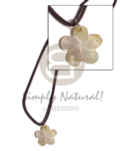 cord  25mm flower  groove pendant - Home