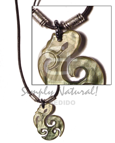 celtic blacklip in wax cord 40mmx25mm - Home