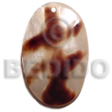 oval hammershell  skin 40mm - Shell Pendant