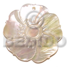 MOP sunshine flower 40mm - Shell Pendant