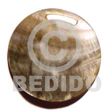 round blacklip 40mm - Shell Pendant
