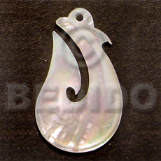 hook MOP 40mm - Shell Pendant