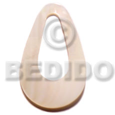 kabibe 35mm teardrop  center hole - Shell Pendant