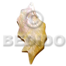35mmx20mm MOP leaf - Shell Pendant