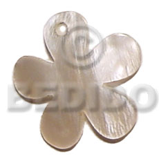 35mm hammershell  flower - Shell Pendant