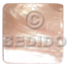 40mm square kabibe - Shell Pendant