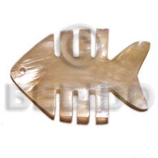 hammershell fishbone 35mmx25mm - Shell Pendant