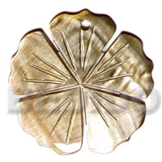 MOP flower 40mm - Shell Pendant