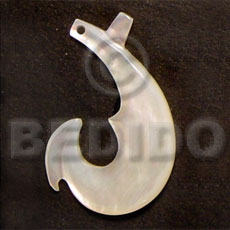 hook MOP 40mm - Shell Pendant