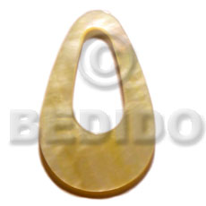 MOP 35mm teardrop  center hole - Shell Pendant