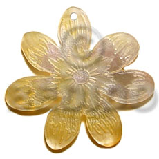 45mm MOP flower   design - Shell Pendant