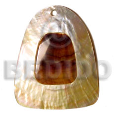 60mmx45mm  MOP  skin - Shell Pendant