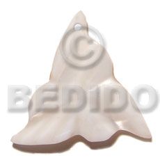 45mm kabibe shell ninja star - Shell Pendant